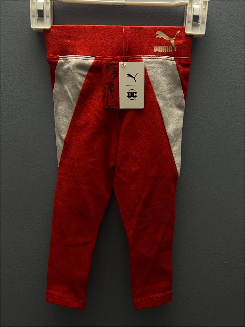 2T Wonder Woman Red Superhero Leggings - Picture 2 of 4